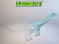 Massospondylus carinatus Low-poly  3D model