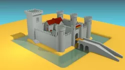 Medieval castle 3D model