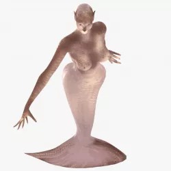 Mermaid Low-poly  3D model