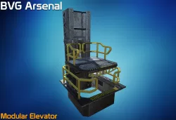 Modular Elevator - HQ Low-poly  3D model
