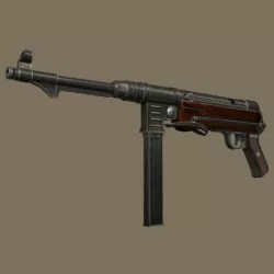 MP40 ww2 Low-poly  3D model