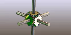 MULTI SPUR GEAR MATING WITH ANIMATION.