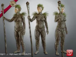 Nature Nymph 001 Low-poly  3D model