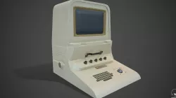 old computer  Low-poly  3D model
