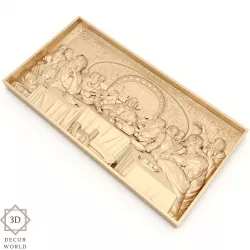 Panel 7 - Last Supper - CNC 3D model