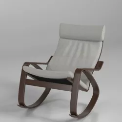 Poeng rocking chair Low-poly  3D model