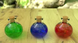Potion Bottle Low-poly  3D model