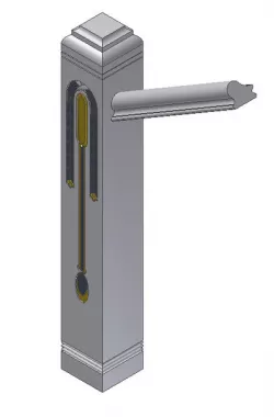 railing post, Gelaenderpfosten