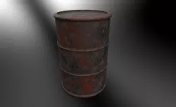 Rusty barrel 3D model