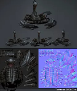 Scorpion Low-poly  3D model