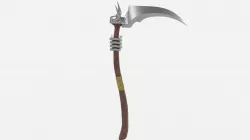 scythe staff 3D model