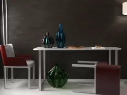 Simple interior setup-Corona Cinema4D 3D model