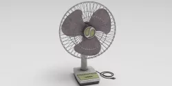 Table Fan Low-poly  3D model