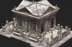 Temple Church Monastery 3D model