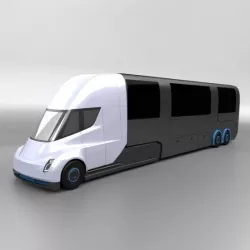 Tesla electric RV truck   3D model