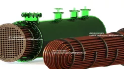 U- TUBE HEAT EXCHAGER.  DESIGNED IN SOLIDWORKS 2016 + RENDER PHTOVIEW 360. Contact: jpgdesigner1986@gmail.com