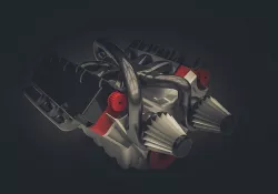 V6 Car Engine