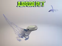 Velociraptor Low-poly  3D model