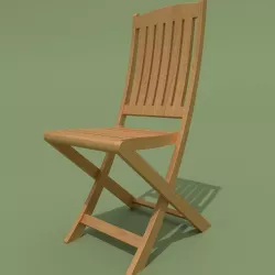 Wooden Chair A 3D model