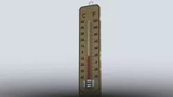 Wooden thermometer
