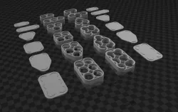 3D Li-ion 18650 and 21700 Battery End Caps