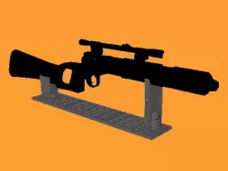 Boba Fett EE03 Carbine Rifle Blaster Display Stand