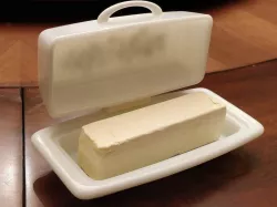 Butter Dish Hinge and Handle - add a hinge to a standard butter dish