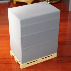 Container Box, 80x120x50mm, V2, pallet size, stackable.