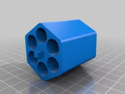 Cyberpunk style chiappa revolver prop