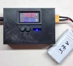 DIY Lithium Charger box for XL4015 + V/A meter LED