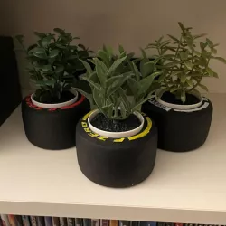 F1 Tire Plant Pot