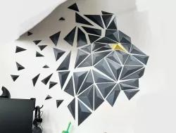 Geometric Lion wall art - A