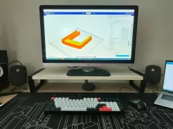 IKEA Billy shelf monitor stand