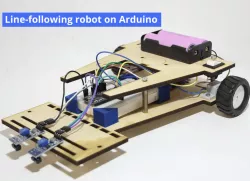 Line-following robot on Arduino