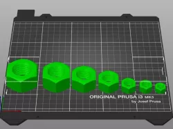 Metric Nut optimized for 3D print
