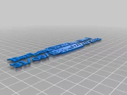 My Customized Nameplate 2 row