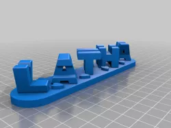 My Customized Triple Letter Blocks Ambigram 1