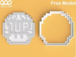 Retro Video Game Cutters & Stampers - PowerUps - Set 1