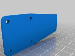 Sab goblin Raw servo plate and RX mount 