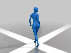 sexy model looking back.stl