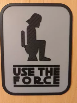 Star Wars toilet sign