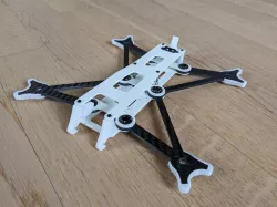 "Stiffy" 4inch freestyle frame - optimized for DJI O3 - removable arms