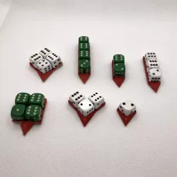 WARHAMMER WOUND TRACKER 12MM D6 DICE