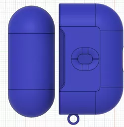 Airpods gen 3 case bottom with ring (side)