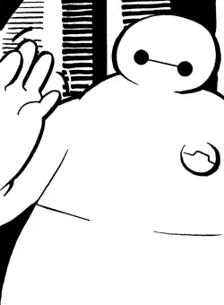 Baymax stencil 5