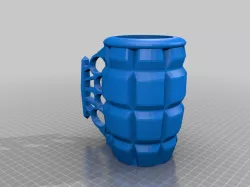 Brass Knuckle Grenade Can Holder