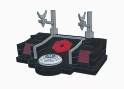 ExDreeme V1 Sith lightsaber hilt display with removable hologram emitter unit