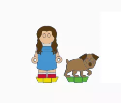 Flatminis Continued - Dorothy Gale and Toto