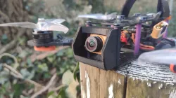 FPV drone camera protector (Remove props visible)