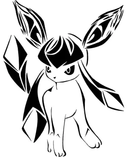Glaceon stencil 3